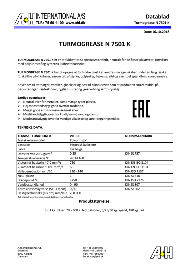 

Turmogrease N 7501 K

